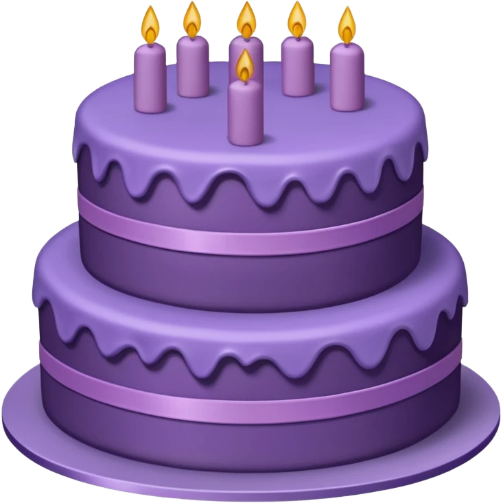 a-big-three-tiered-purple-cake-without-flowers-popins emoji