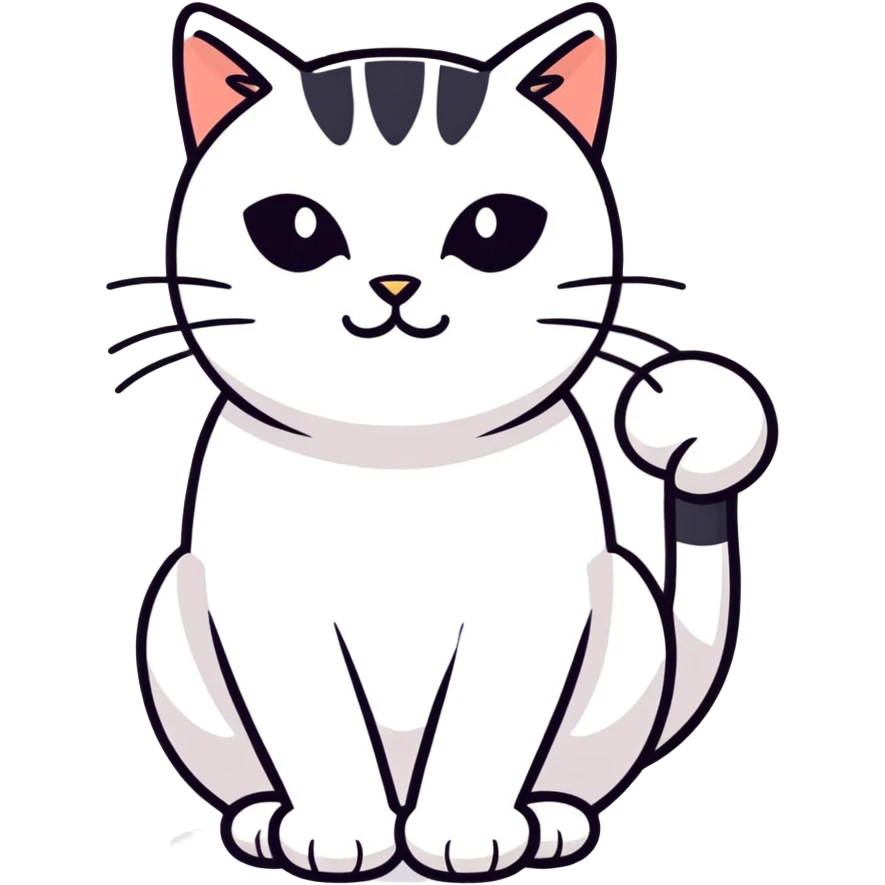 black cat white paws emoji