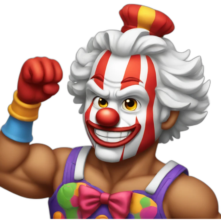 muscular clown emoji