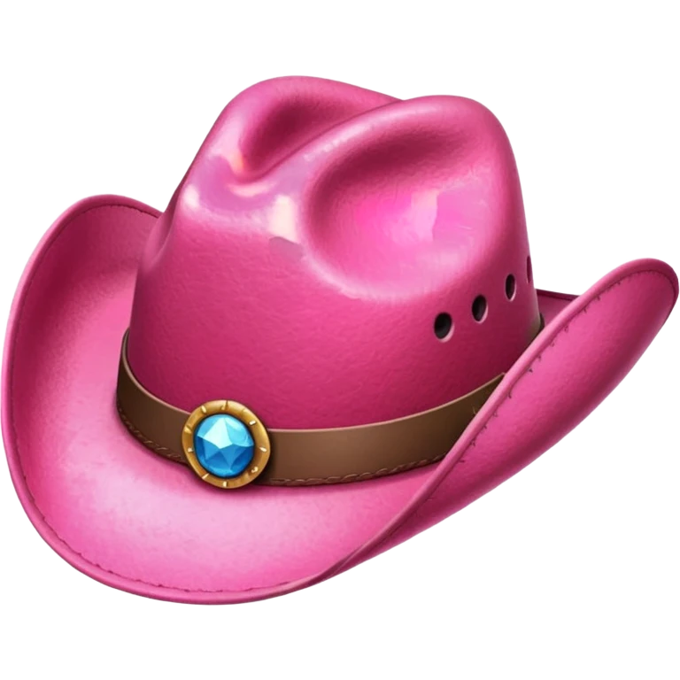 Pink cowboy hat emoji