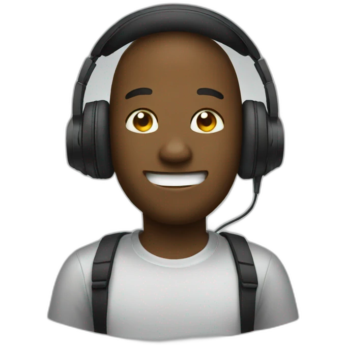 emoji using headphones emoji