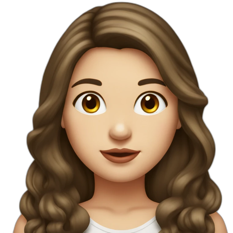 Brunette-girl-long-hair-chubby-cheeks-old-money-fashion-style-red emoji