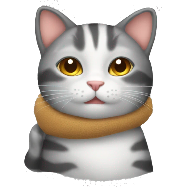 A cozy cat emoji