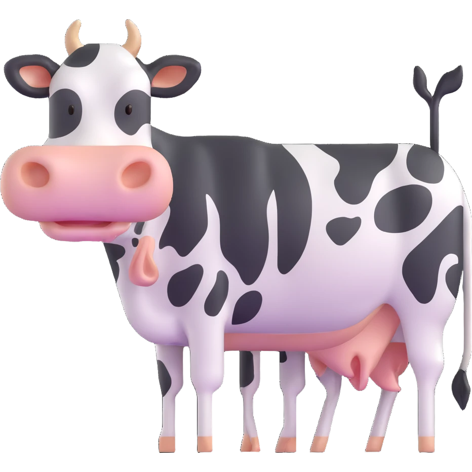dairy cow emoji