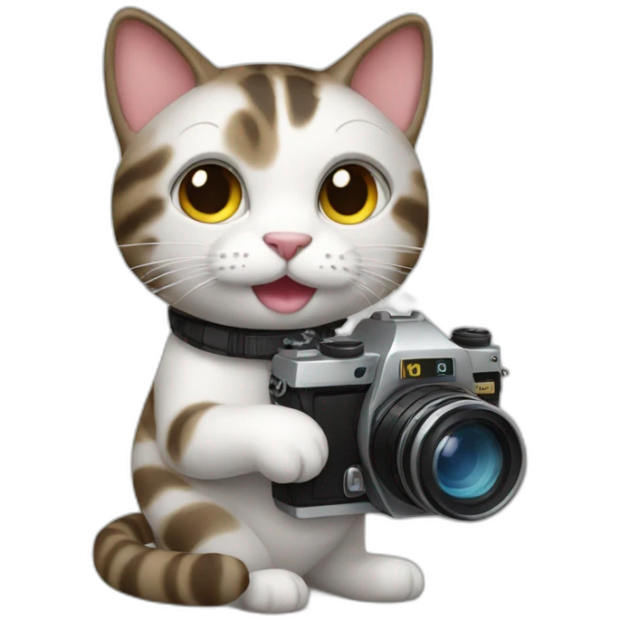 Cat with camera  emoji