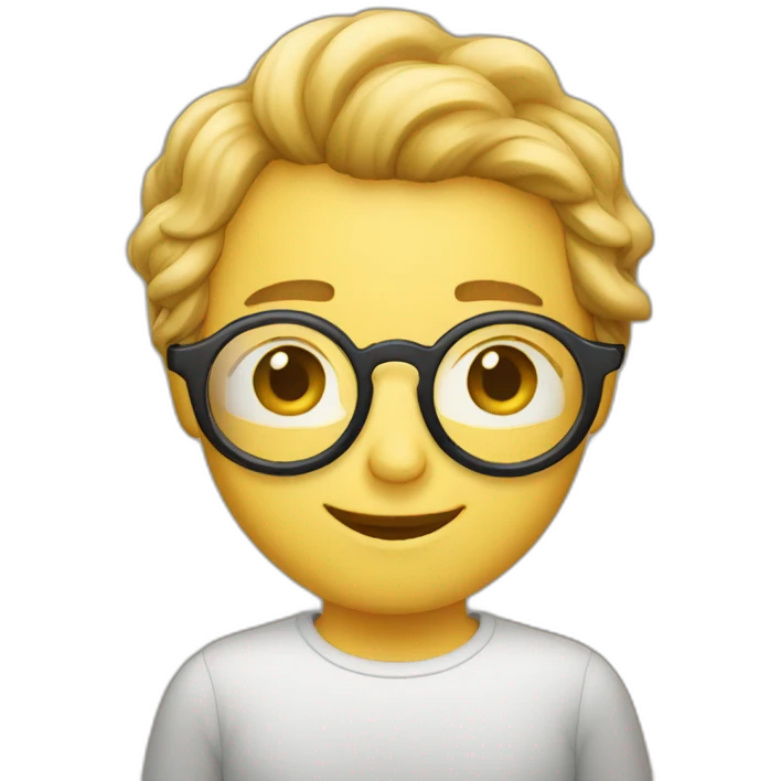 rond glasses emoji