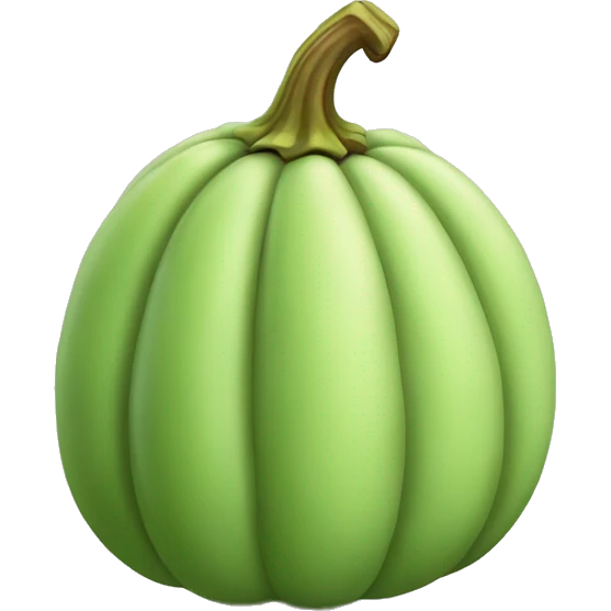 Pistachio green pumpkin emoji