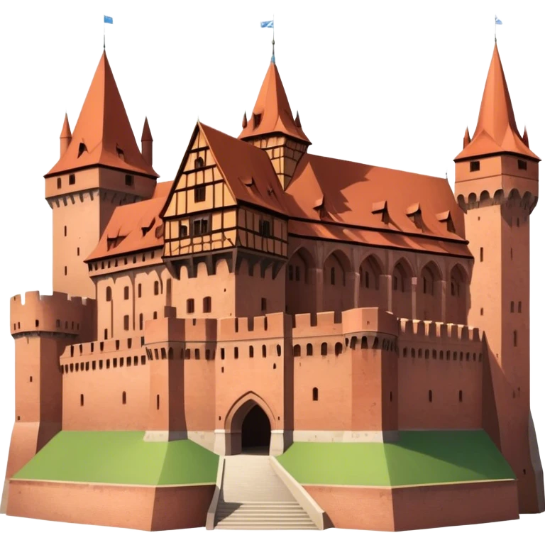 Cinematic Realistic Malbork Castle  Emoji emoji