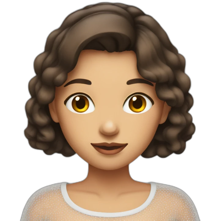 brunette-girl-wearing-a-seethrough-shirt emoji