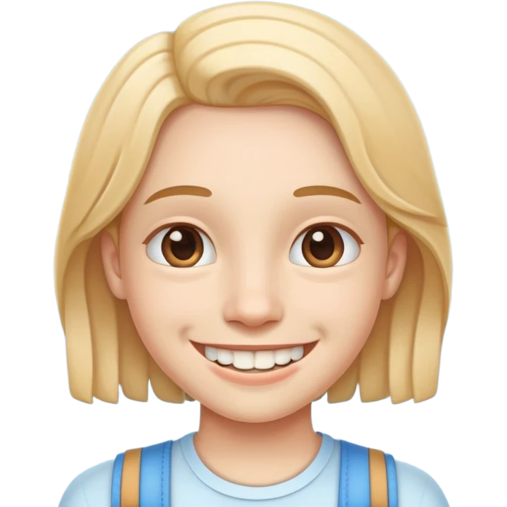 smiling emoji with braces emoji