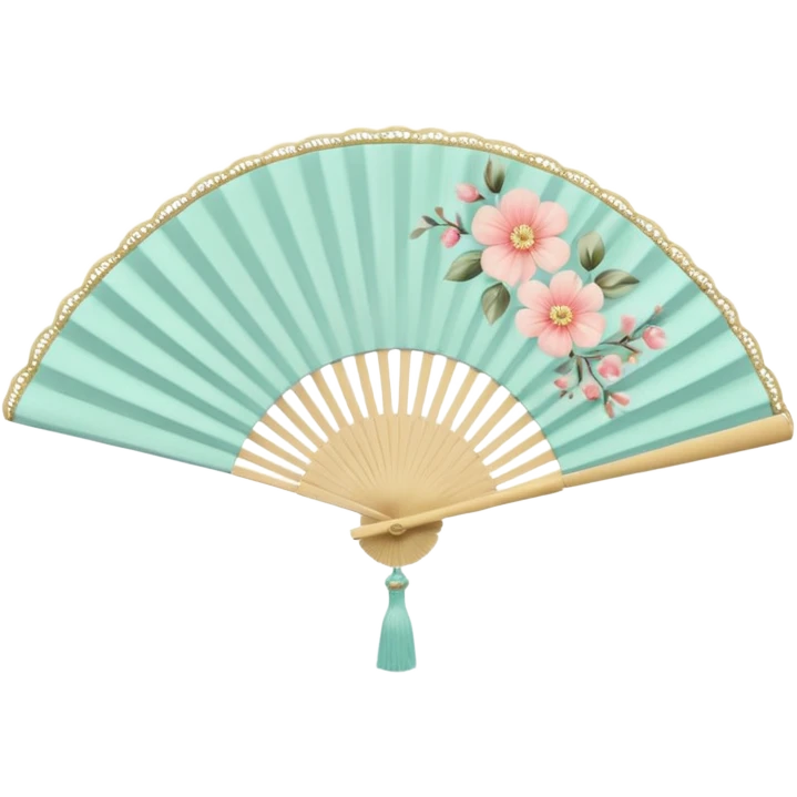 aesthetic hand fan emoji