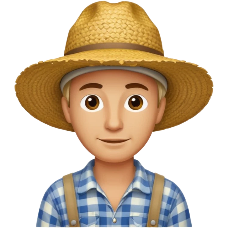 farmer with hat emoji