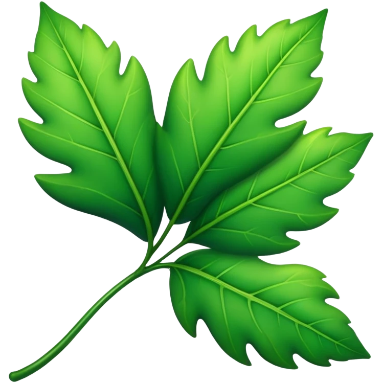 green leaf emoji