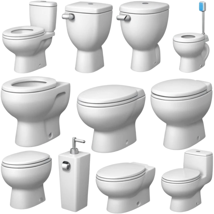 toilet items emoji
