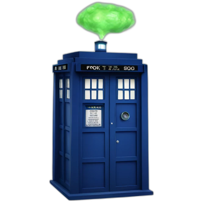 doctor who tardis emoji