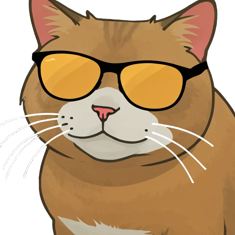 Cat with sunglasses emoji