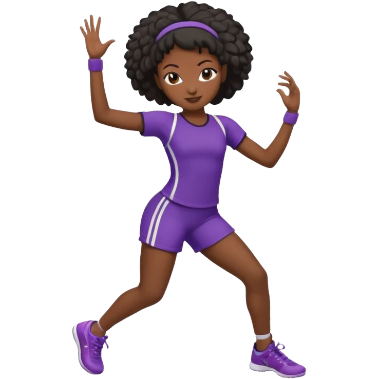 BLACK GIRL DANCING SPORT GEAR emoji
