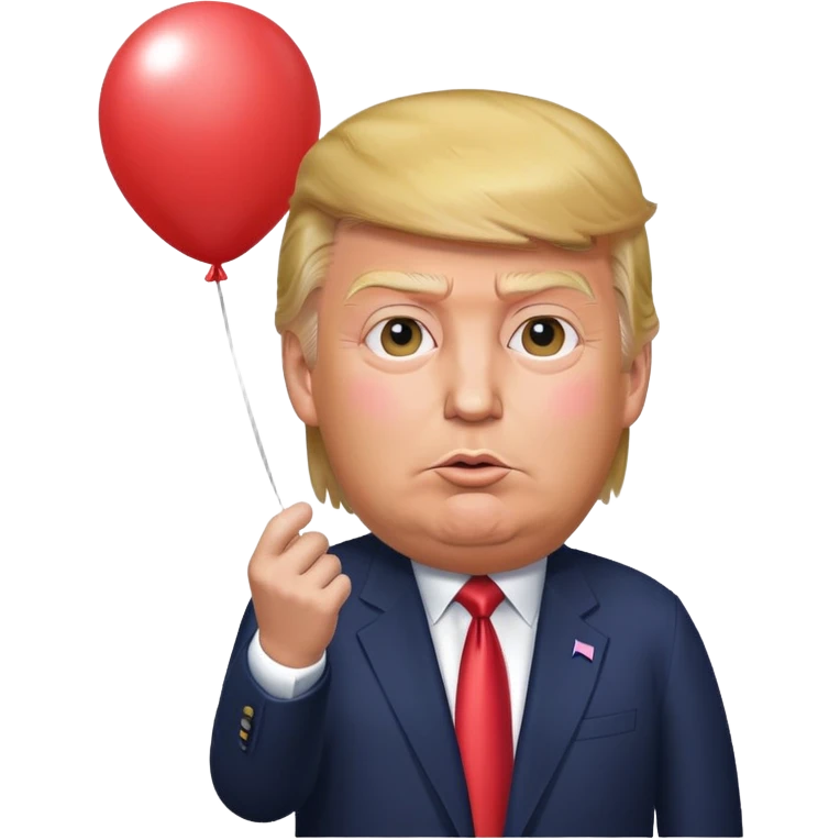 Donal Trump avec un ballon  emoji