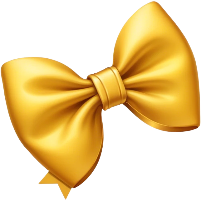 Bow gold emoji