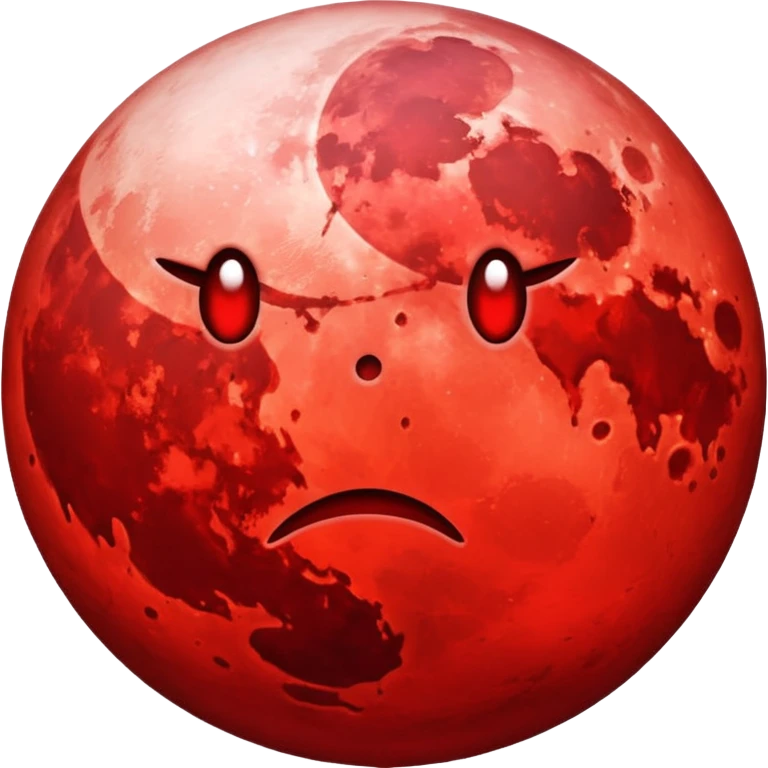 Blood moon  emoji