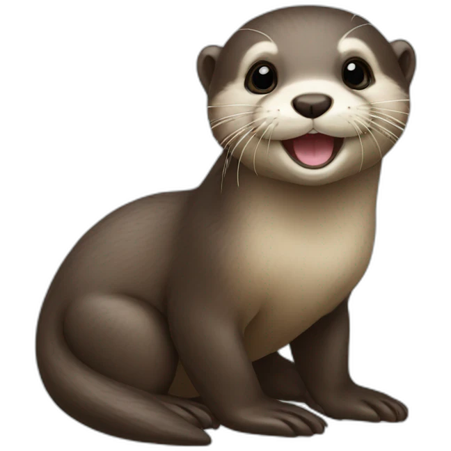 Baby otter emoji