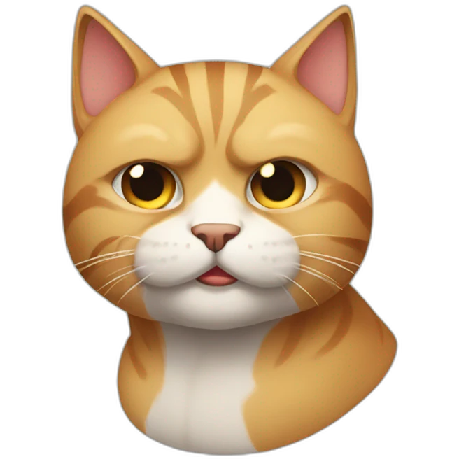 Muscle cat emoji