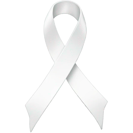 white ribbon emoji