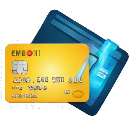 credit card being swiped through microchips emoji