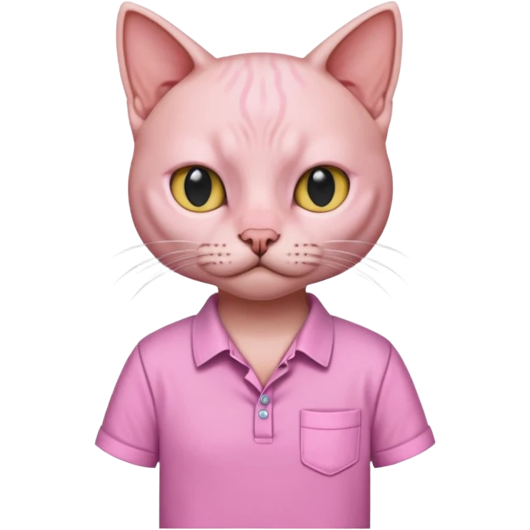 sfenks cat with shirt  emoji