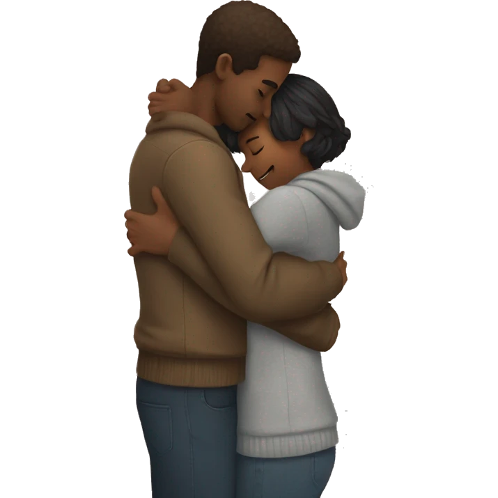 Two lovers hugging  emoji