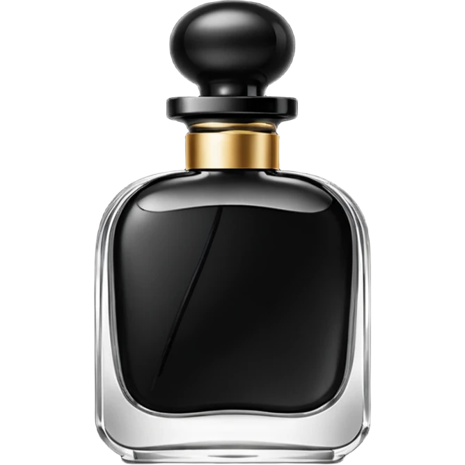elegant black bottle of perfume (no face) emoji