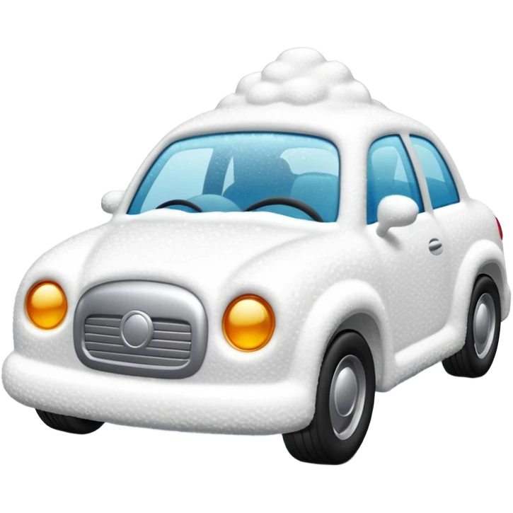 car with foam emoji
