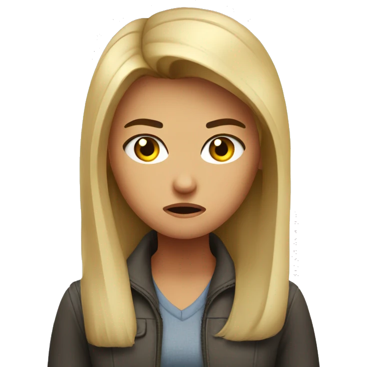 Girlfriend angry  emoji