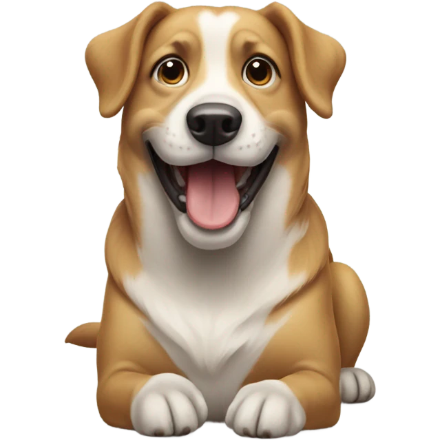 happy dog, full body dog emoji
