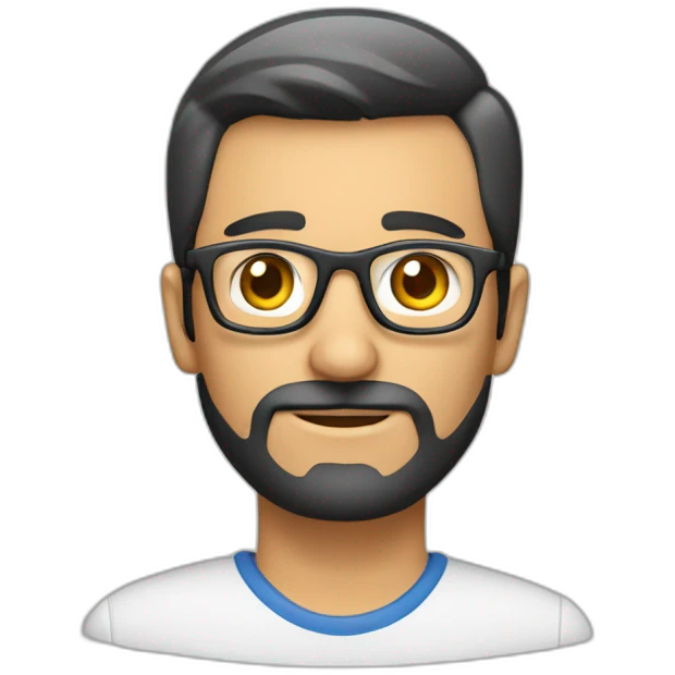Hombre español con lentes, técnico de refrigeración  emoji