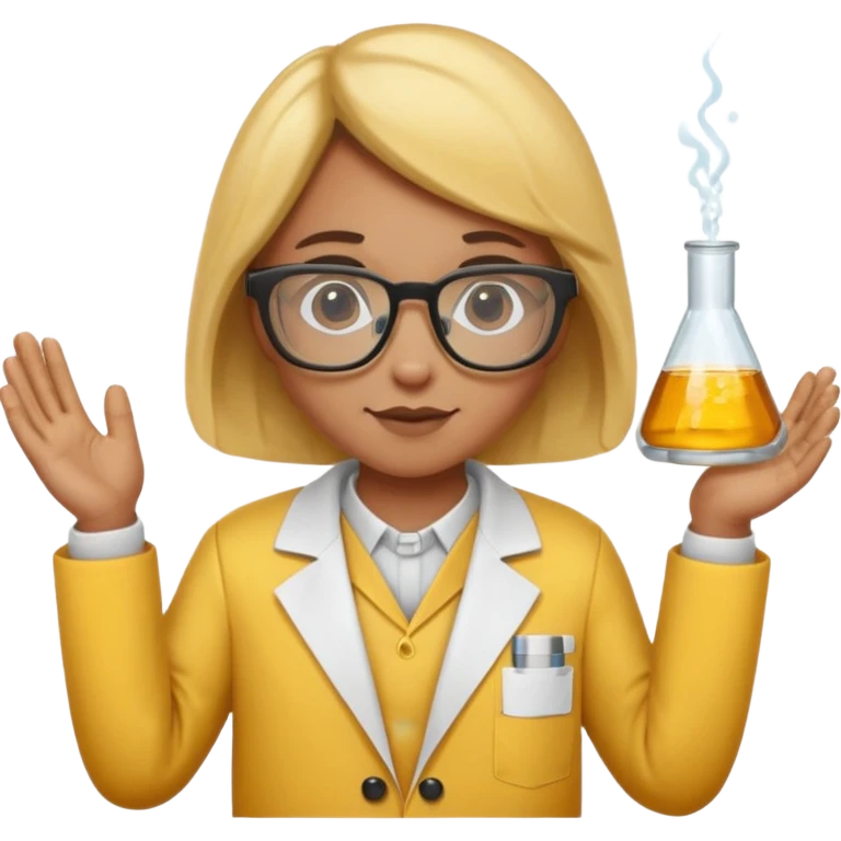 a bumblebee with a scientist costume emoji