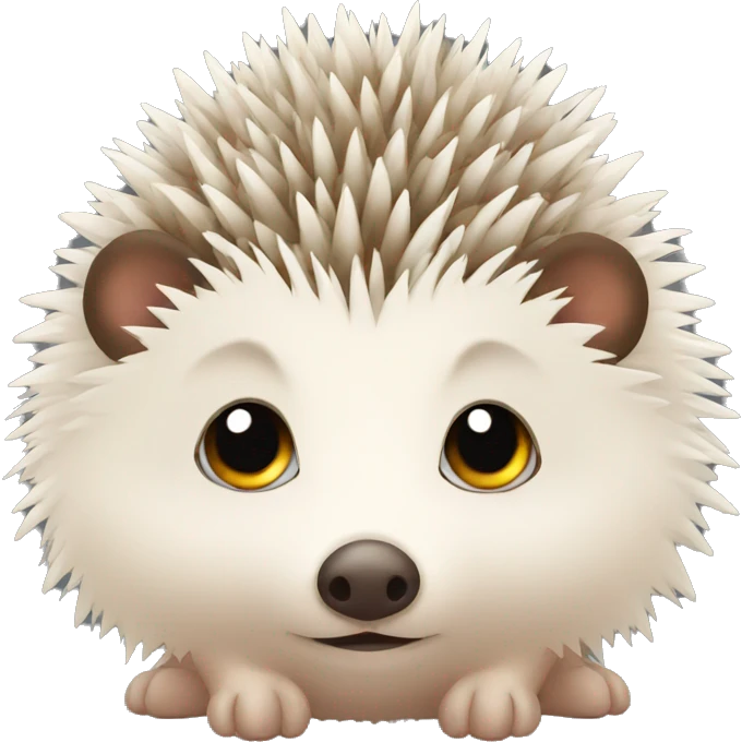 Cute hedgehog with one eye emoji