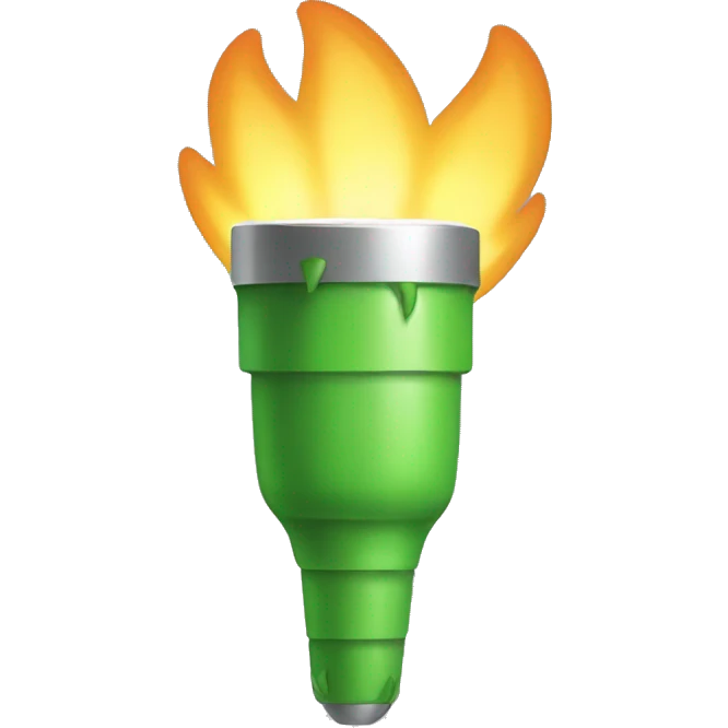 torch with croc logo in the center emoji