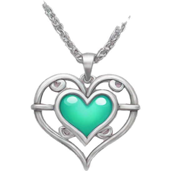 Heart shaped necklace  emoji