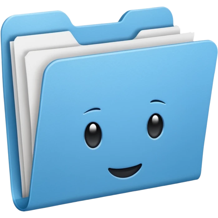 skyblue folder emoji