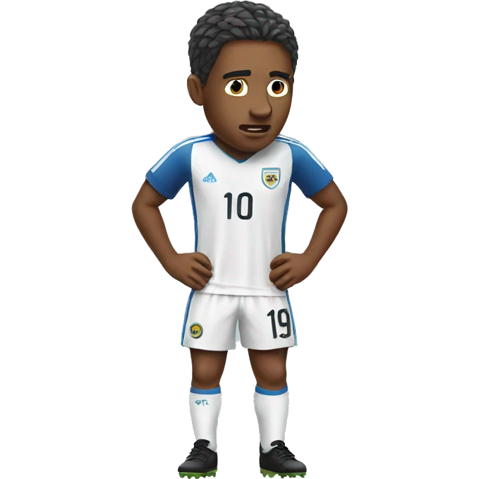ruined soccer player emoji