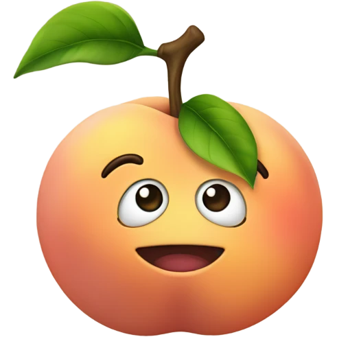 Peach clin d’œil  emoji