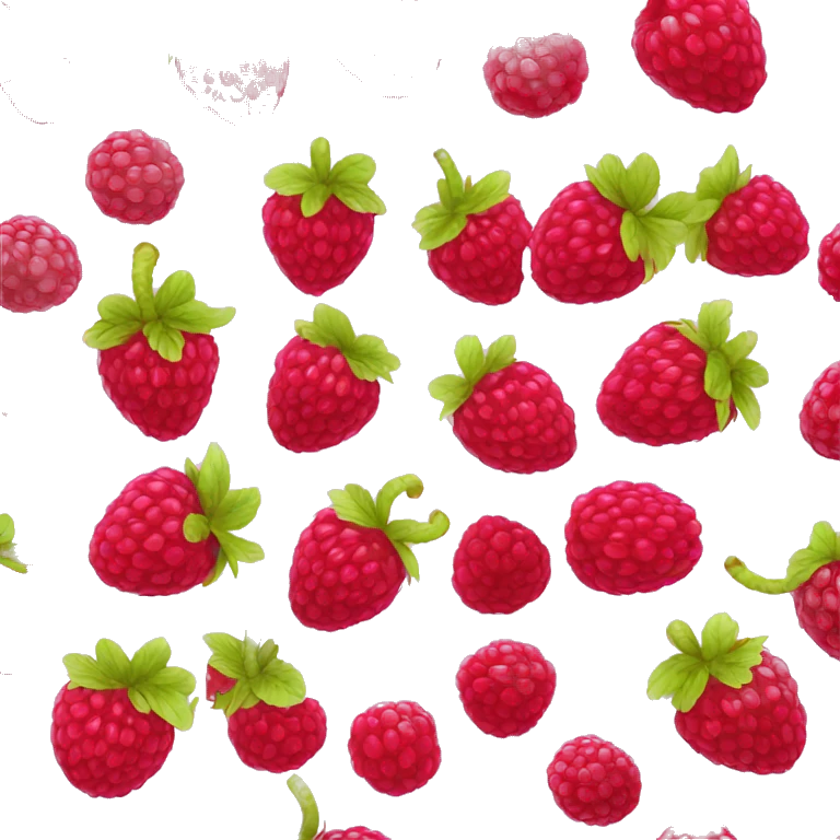 raspberry fruit with a bow on it emoji