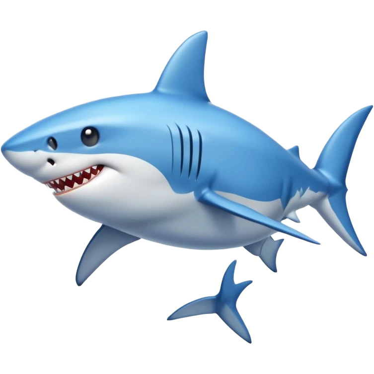 Shark with a top ask emoji