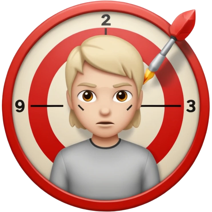 Hitting the correct target. 3 times in a row emoji