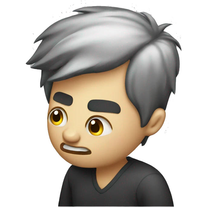 someone uncomfortable, like they have an itch. an itch for their vices emoji