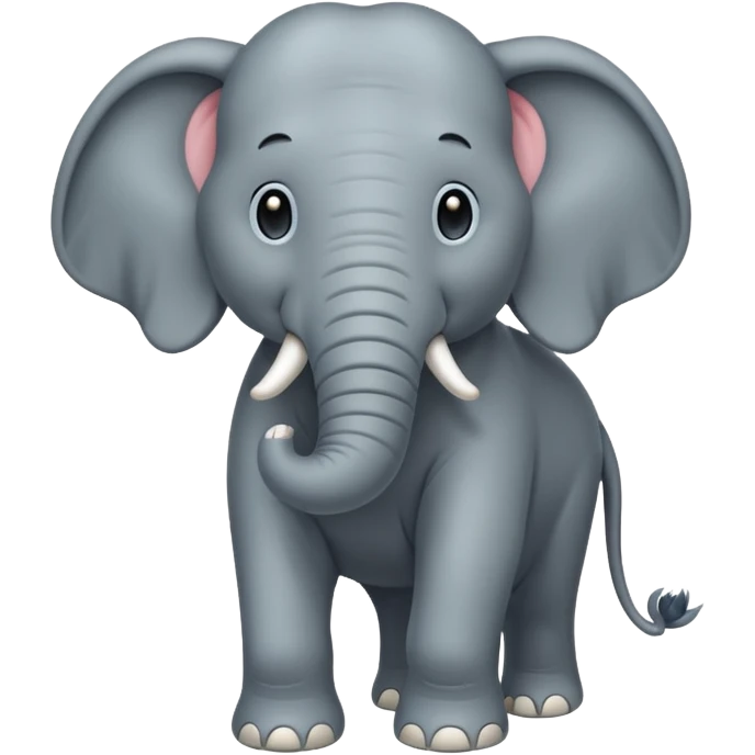 very long haired elephant emoji