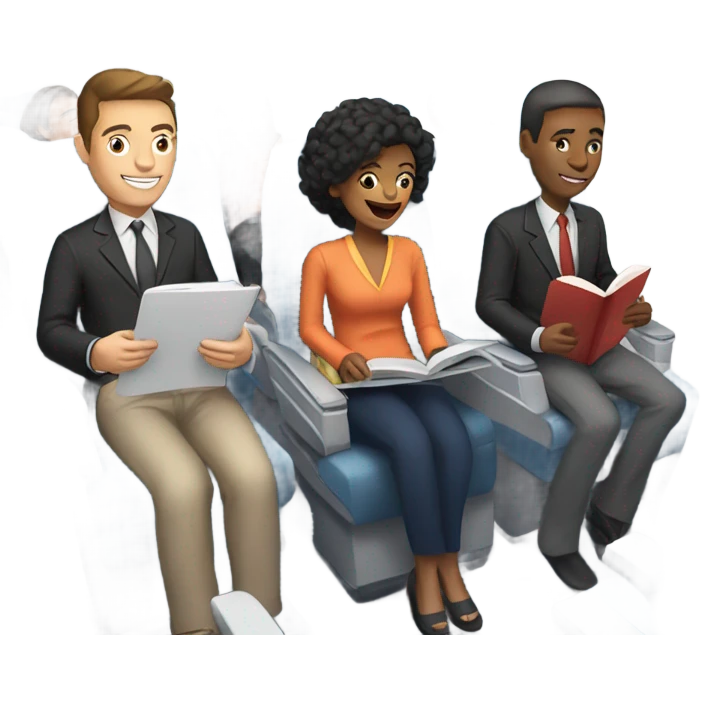 People in plane emoji