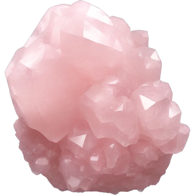 Rose quartz crystal cluster  emoji