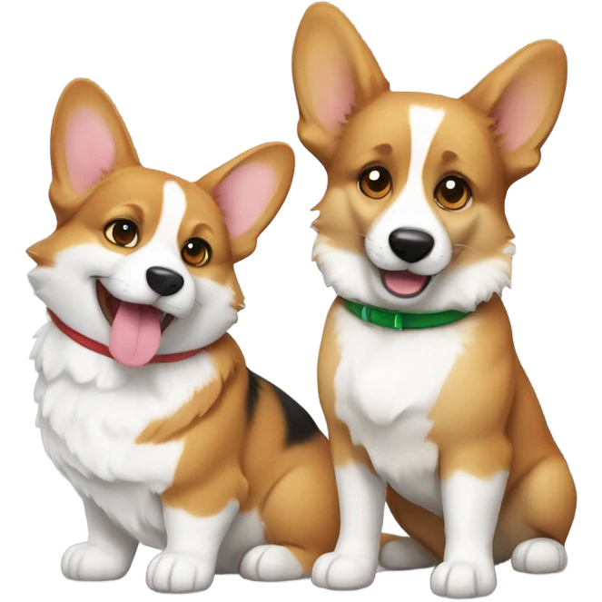 corgi and cat emoji